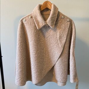 Women's Tan Cape Coat